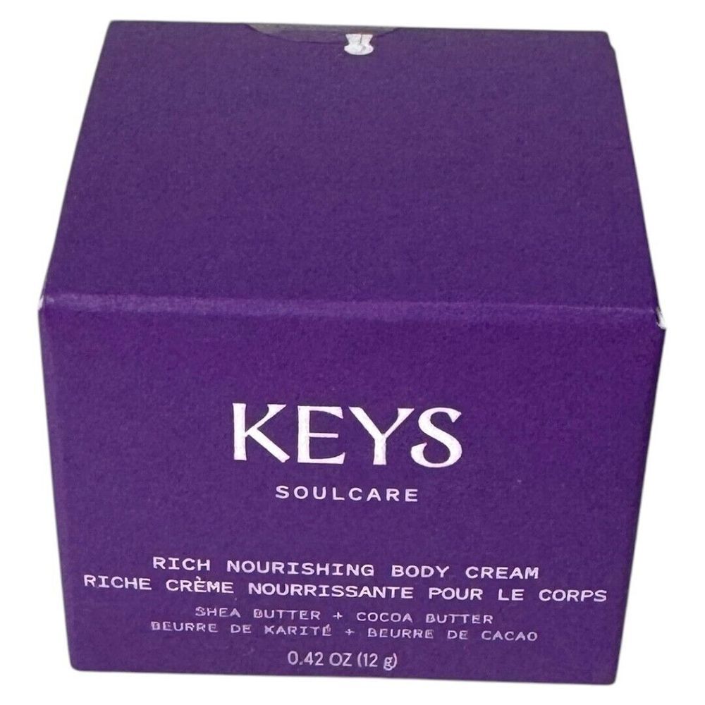 KEYS SOULCARE Rich Nourishing Body Cream‎ 12g/0.42oz Travel Size new